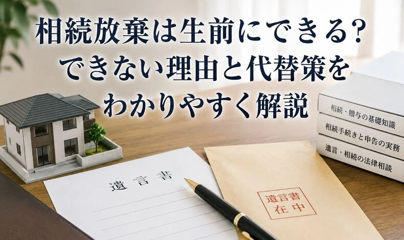 画像5383：相続放棄は生前にできる？できない理由と代替策をわかりやすく解説