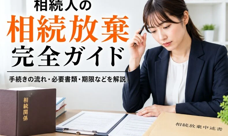 画像5405：相続人の相続放棄完全ガイド｜手続きの流れ・必要書類・期限などを解説