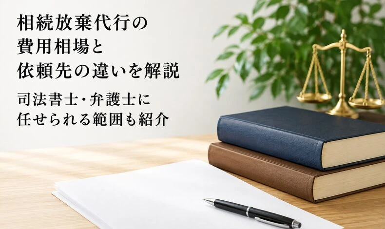 画像5475：相続放棄代行の費用相場と依頼先の違いを解説｜司法書士・弁護士に任せられる範囲も紹介